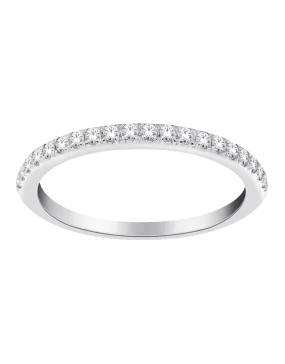 18ct White Gold Diamond Set Wedding Band - 753868