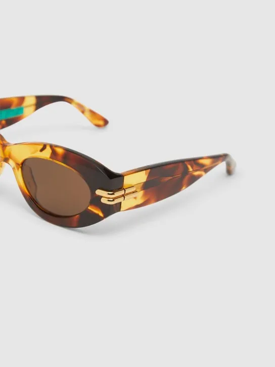 Bottega Veneta   BV1322S Mitre acetate oval sunglasses 