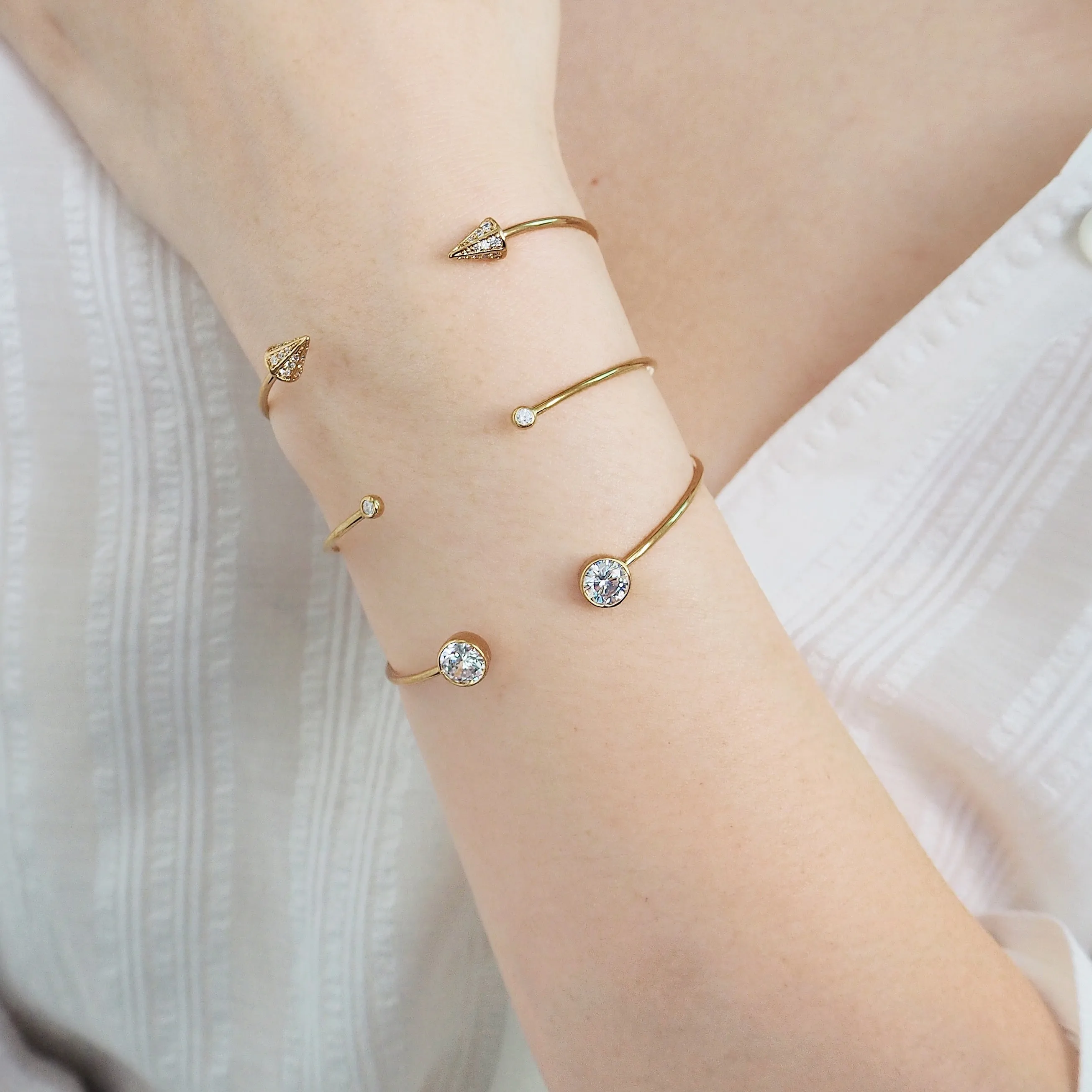 Crystal Arrows Bangle