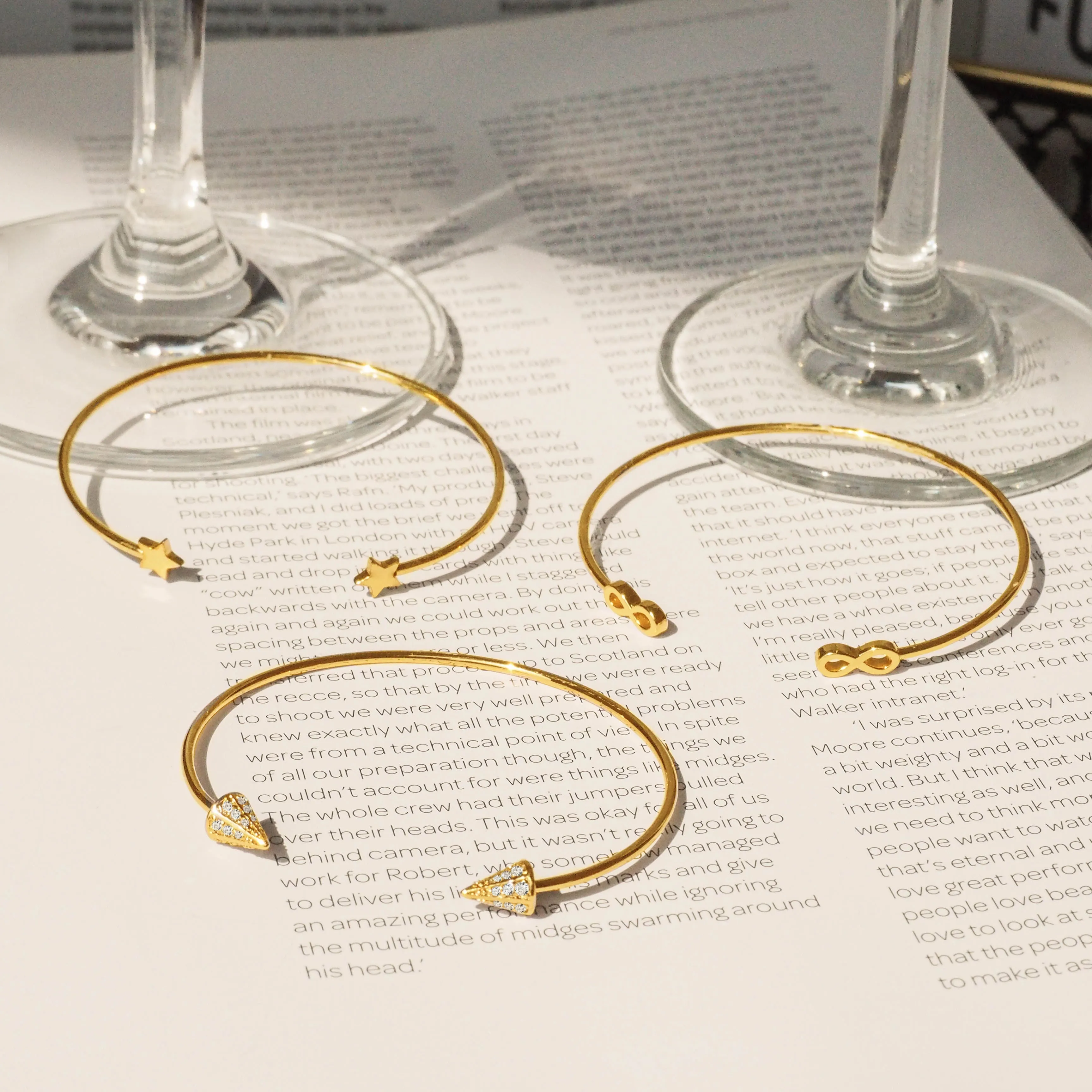 Crystal Arrows Bangle