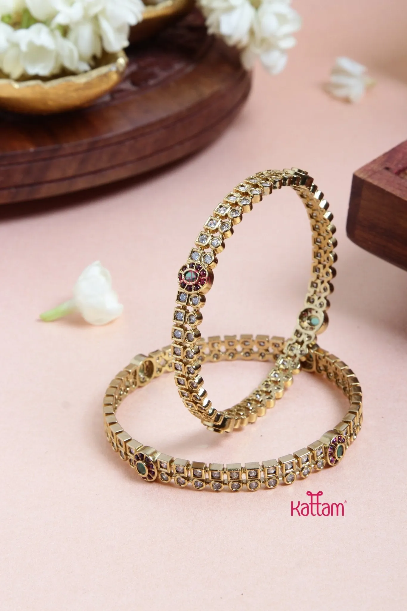 Elegant Festive Stone Bangle