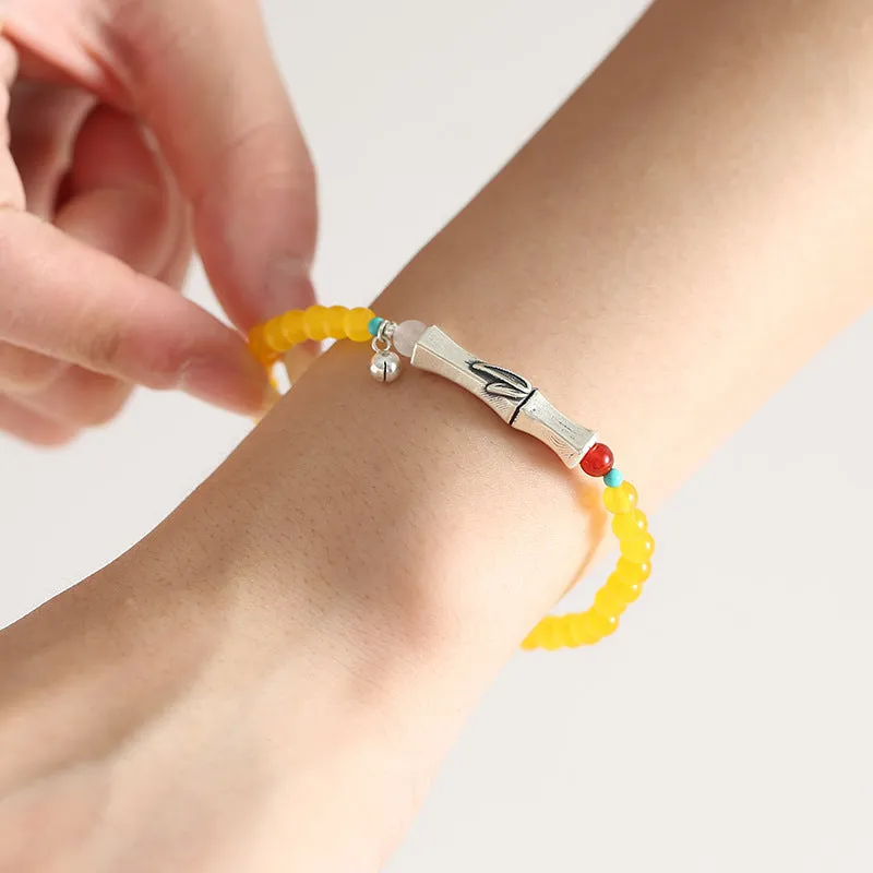Fortune's Favor Crystal and Sterling Silver Beaded Bracelet