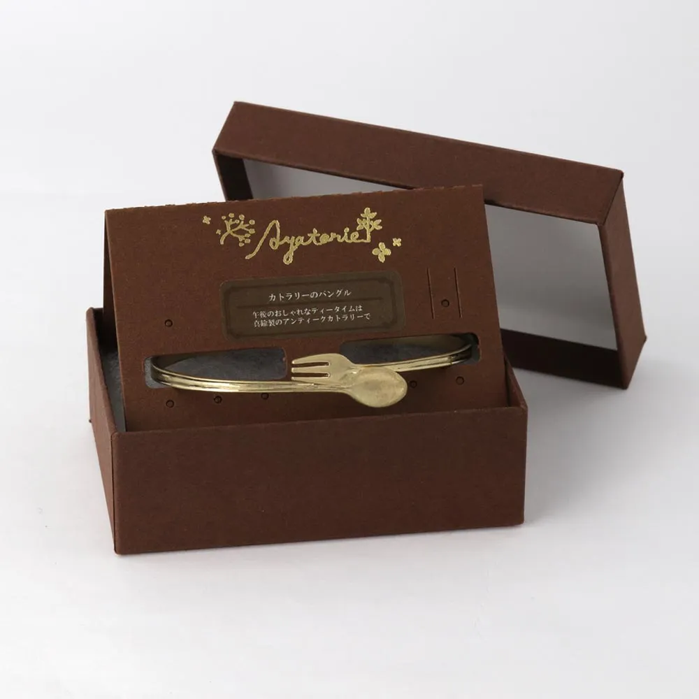 Gold Tone Cutlery Bangle