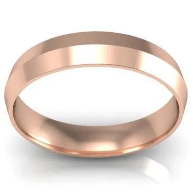 Knife Edge Wedding Ring 4mm