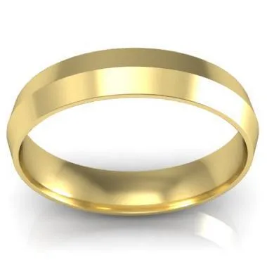 Knife Edge Wedding Ring 4mm