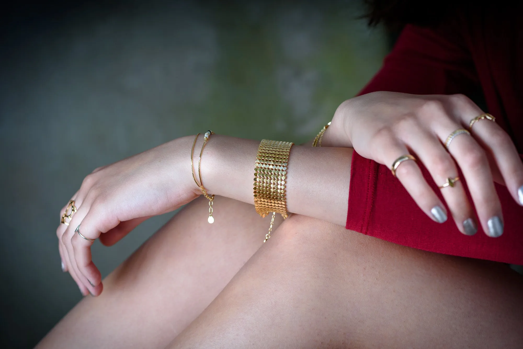 Mash 14K GP Bracelet