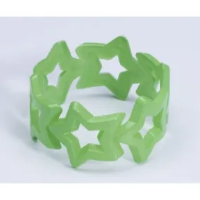 Neon Green Star Bangle