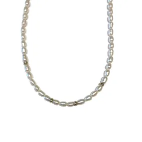 Pearl & Gold Beaded Necklace