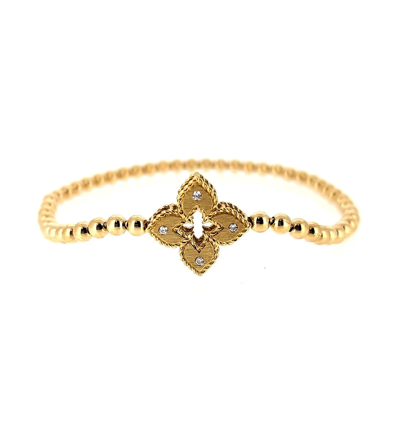 Roberto Coin 18k Beaded Venetian Diamond Bracelet
