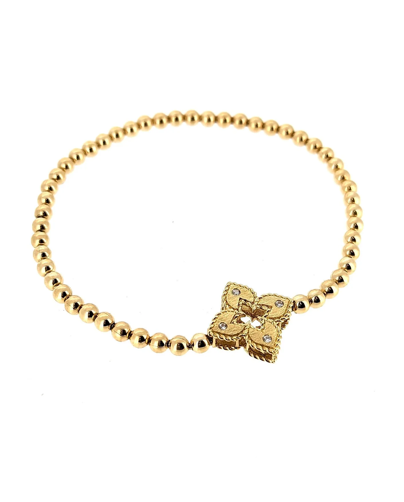Roberto Coin 18k Beaded Venetian Diamond Bracelet