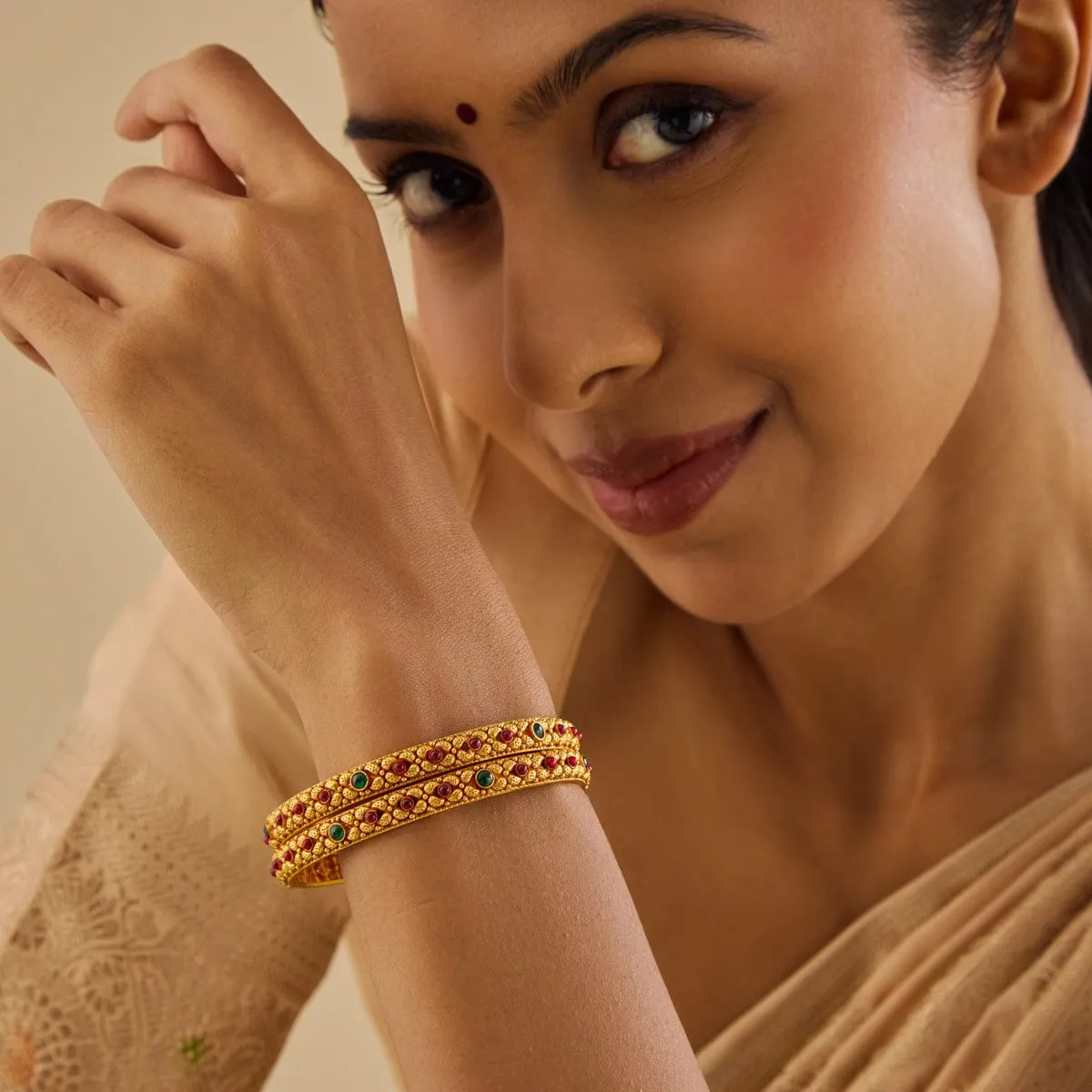 Silver Temple Bangle 177415