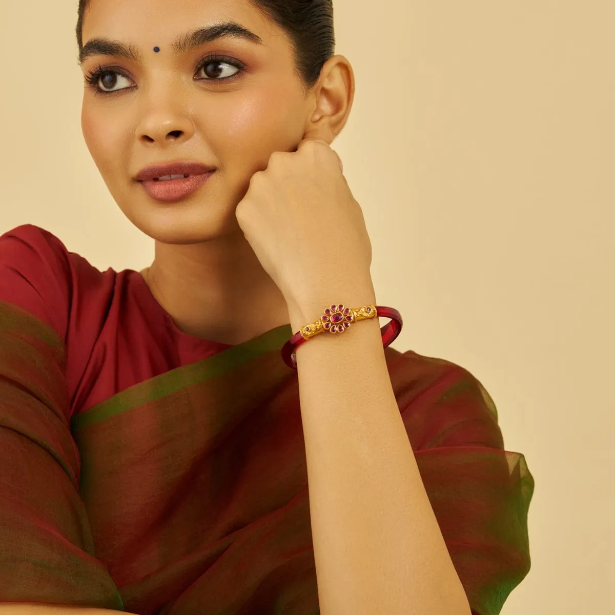 Silver Temple Bangle Pendant 165637