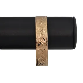 Vintage Solid 10k Gold Wide Bangle Bracelet