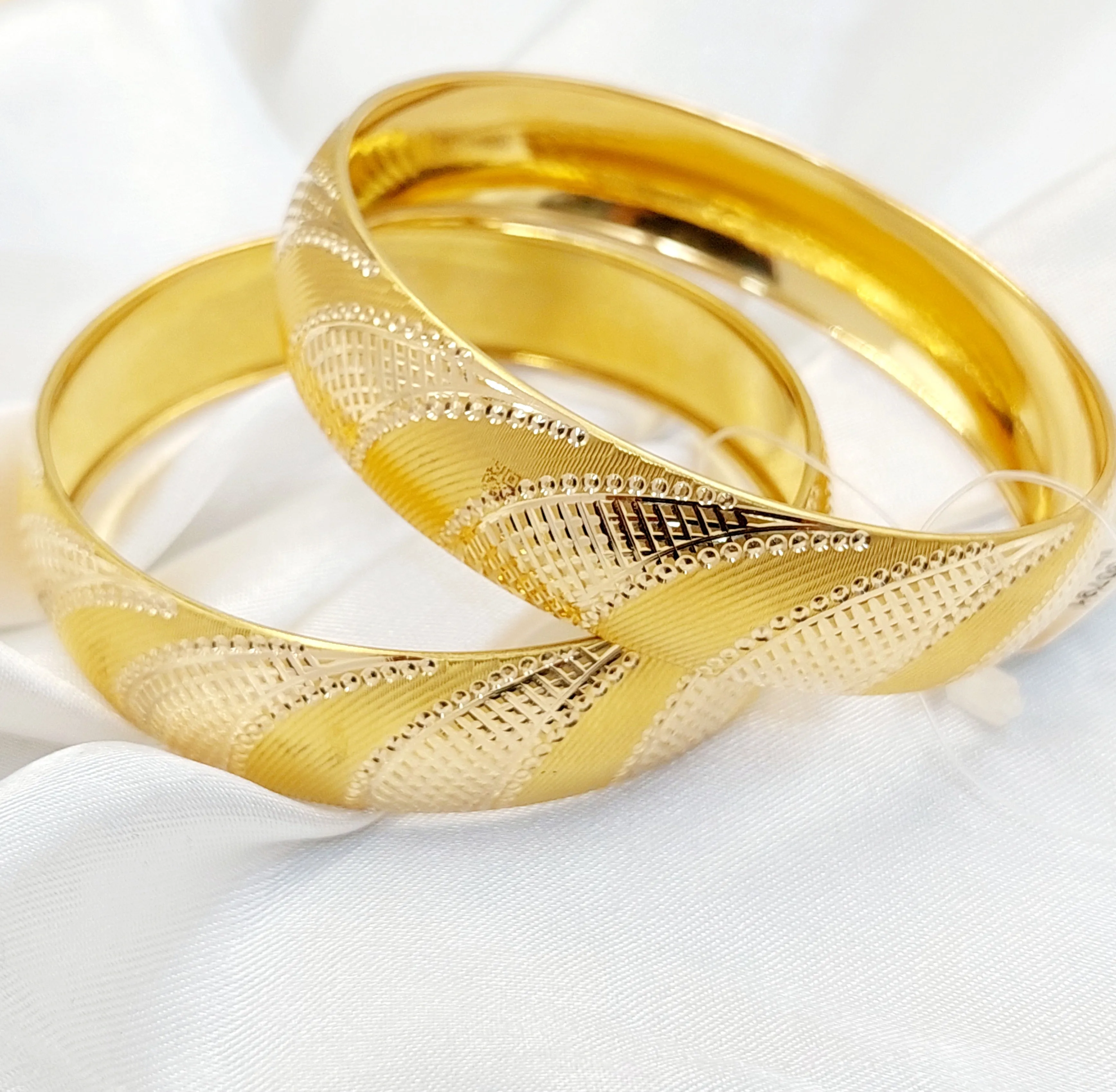 Wide Engraved Bangle